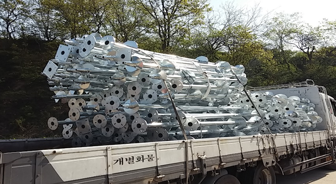 Helical Pile 공법의 태양광발전용 시설 시공 사례